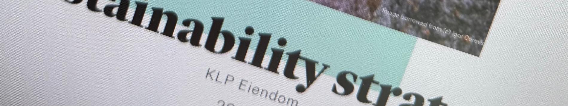 Sustainability Strategy